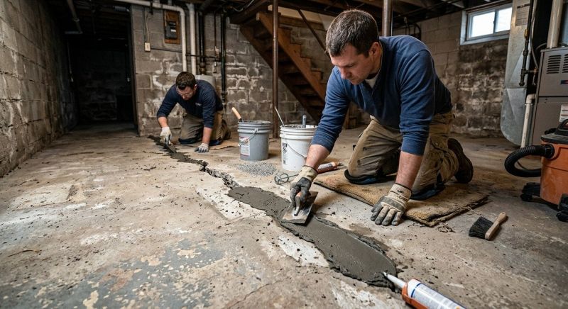 Cracked Basement Floor Repair in Miami, FL